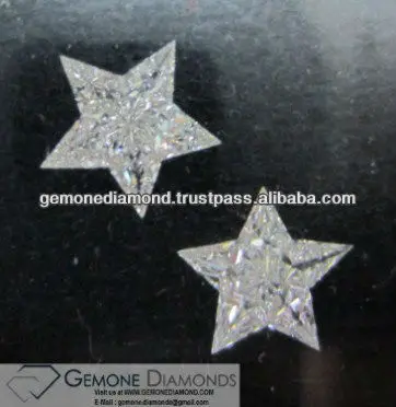 Star Shape Pie Cut Natural Loose Diamonds,100% Natural Pie Cut Diamonds