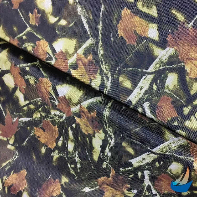 Most popular products Forest Camouflage Printed Oxford PVC Coating Fabric