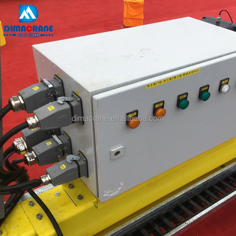 Europe style Intelligent Smart MG 2Ton double girder mobile gantry crane with Smart Anti-swing device