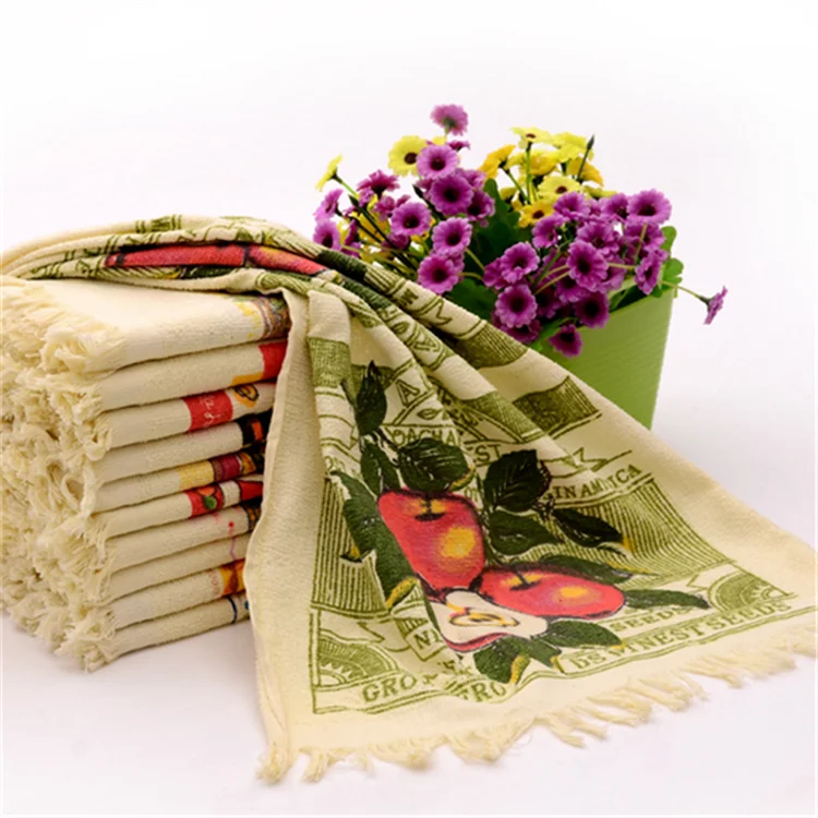 
new product private label unique design 100% cotton terry cloth printing kitchen towel 
