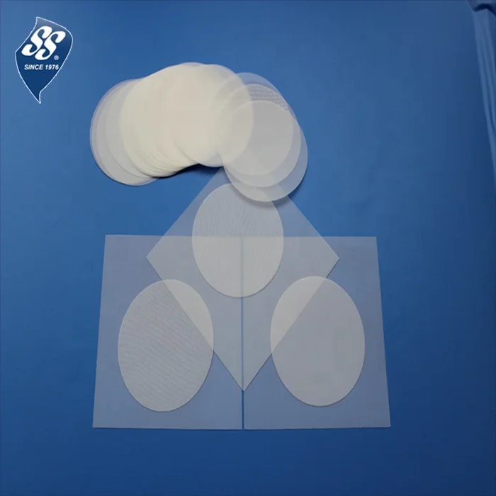 lazer cutting polyester nylon mesh filter disc with customized shape