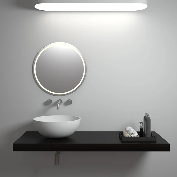 SM-8301T China high quality counter top lavabo sink, stone resin basin round