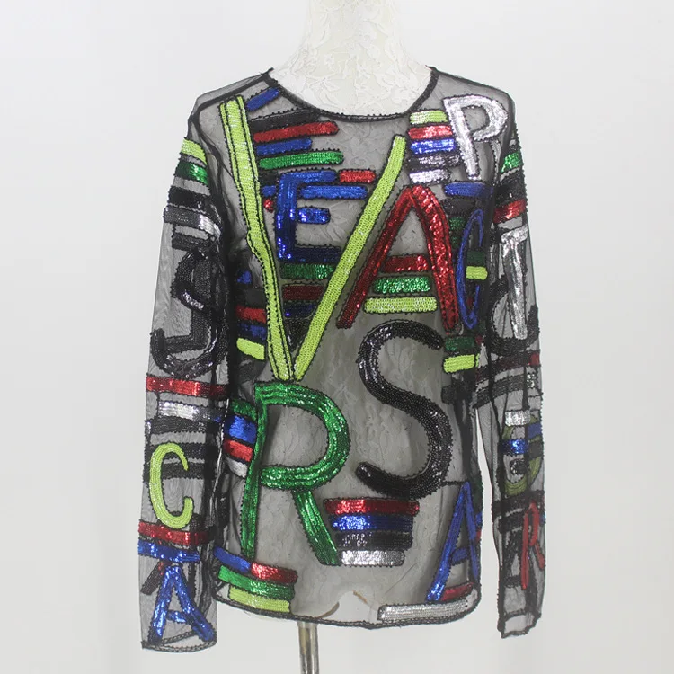 Women sequin blouse