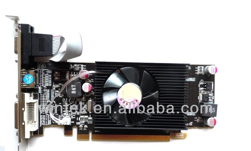 Низкопрофильная Видеокарта ATI HD6450 1G GDDR3 PCI-E