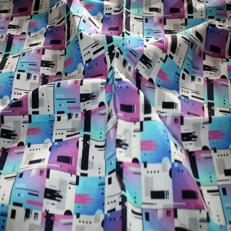 
Custom digital print 100% cotton fabric for baby cloth 