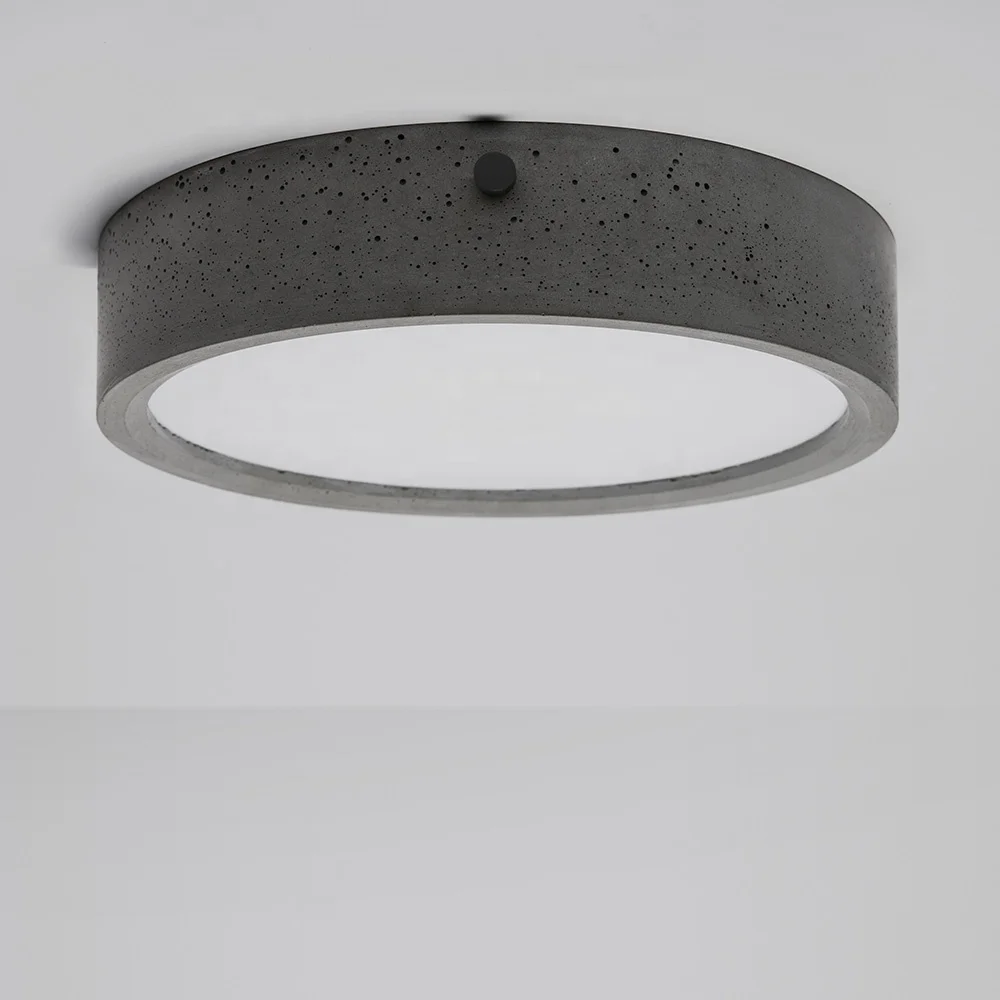 
BENTU Huan industrial trendy modern design concrete led ceiling light 