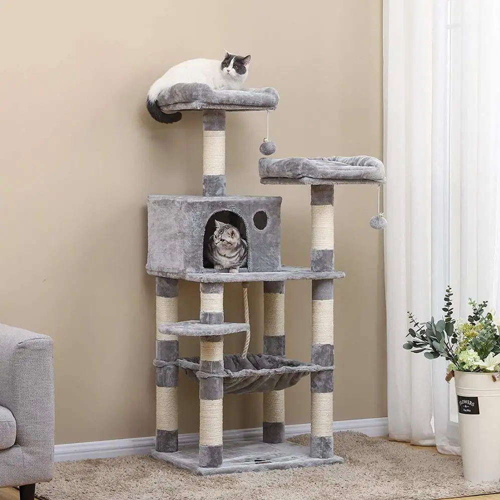 Pet Furniture Tower Climbing Modern Cat Scratcher Tree Condo