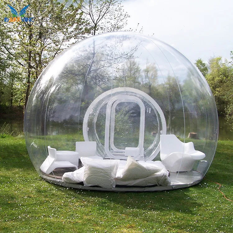 Прозрачная надувная палатка igloo для использования на заказ