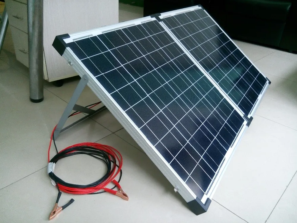 100 W Watt Portable Kits -100W Folding PV Solar Panel RV Boat Off Grid Charge Controller