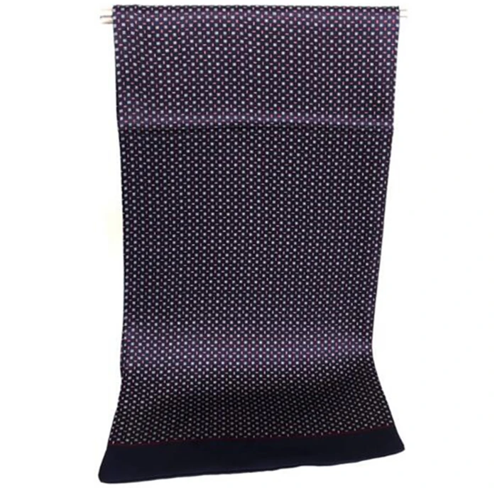 No MOQ High End Custom Digital Print Pure Silk Men Scarf  Double Layer Long Neckerchief Men