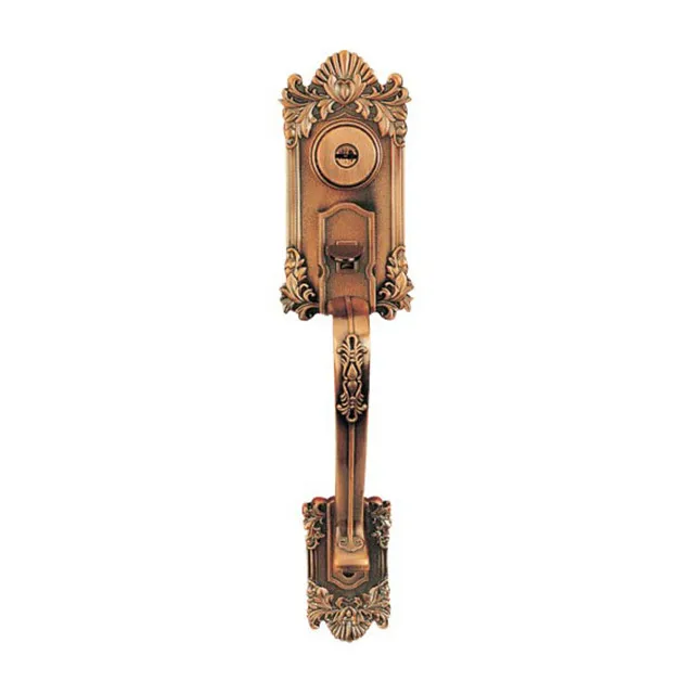 The middle east antique golden color zinc alloy door deadbolt big handle combo lock