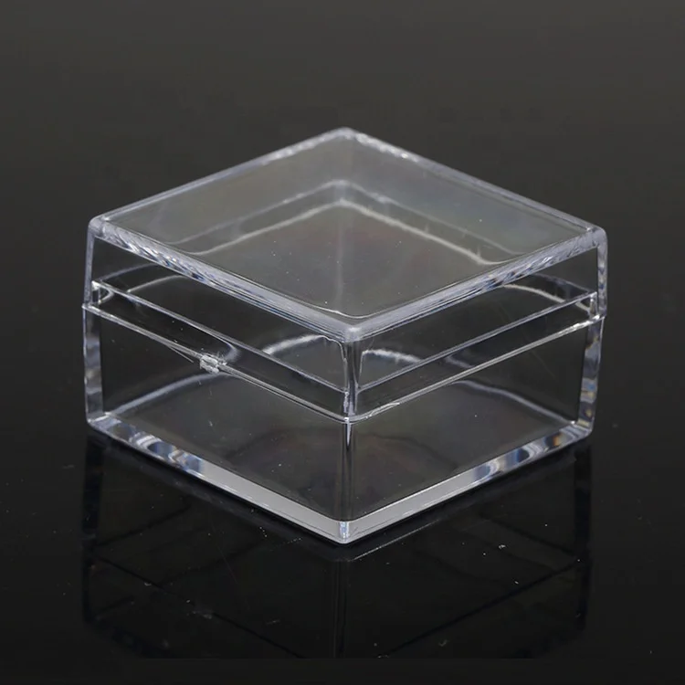 4*4*2.4cm mini plastic transparent box plastic storage box