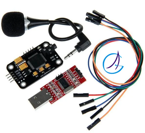 Модуль распознавания голоса и микрофон USB в RS232 TTL конвертер Dupont & кабель
