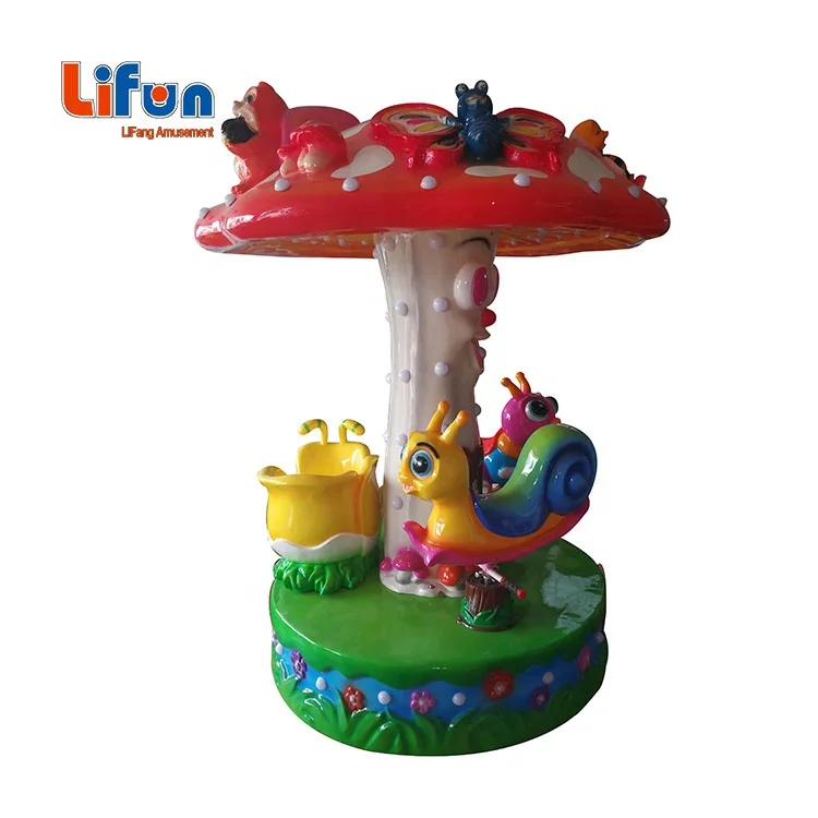 coin operated carousel rides for kids 3 seats crown merry go round rides gamer car