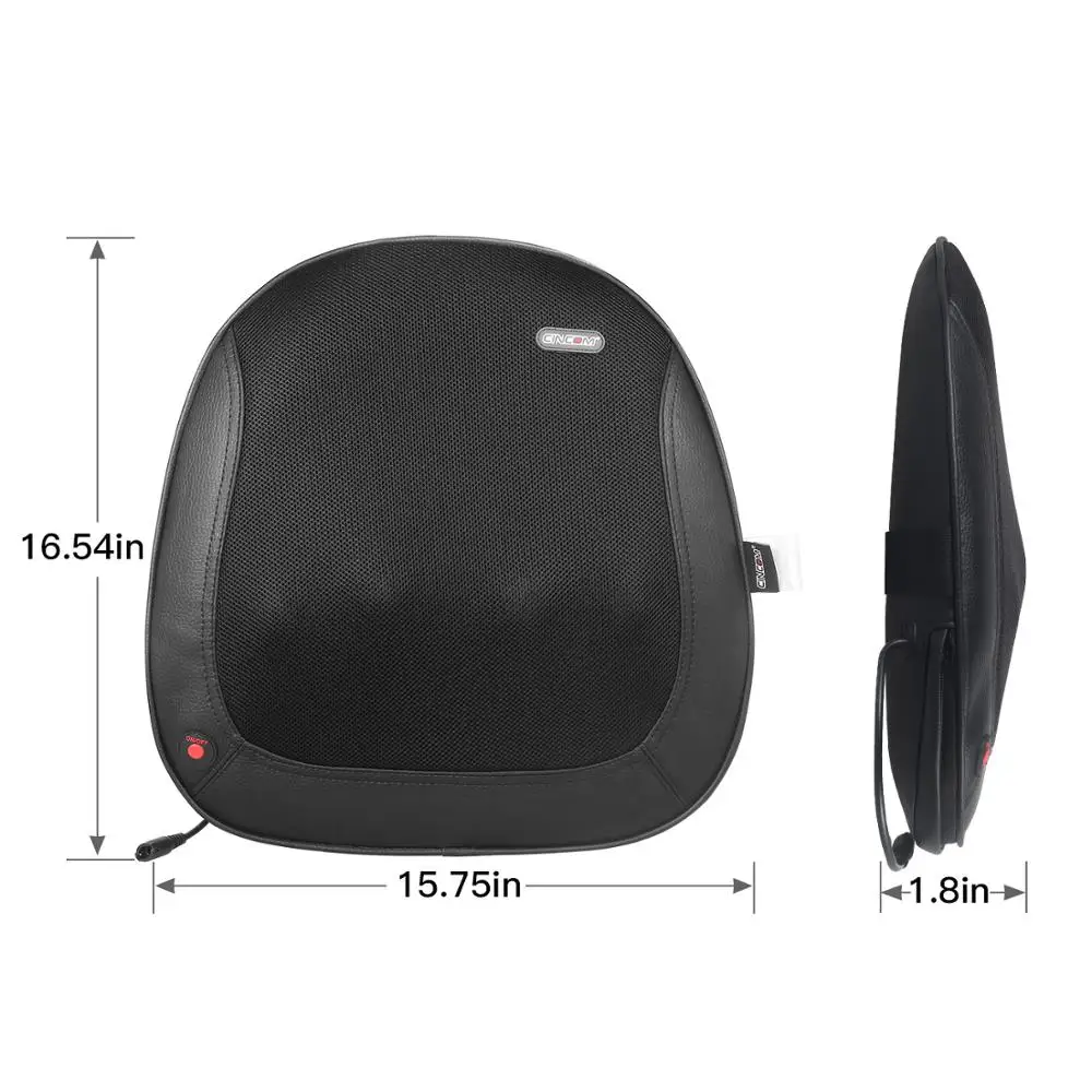 CE Certification Relax Back Massage Pillow Kneading Shiatsu Massage Pillow With Heating