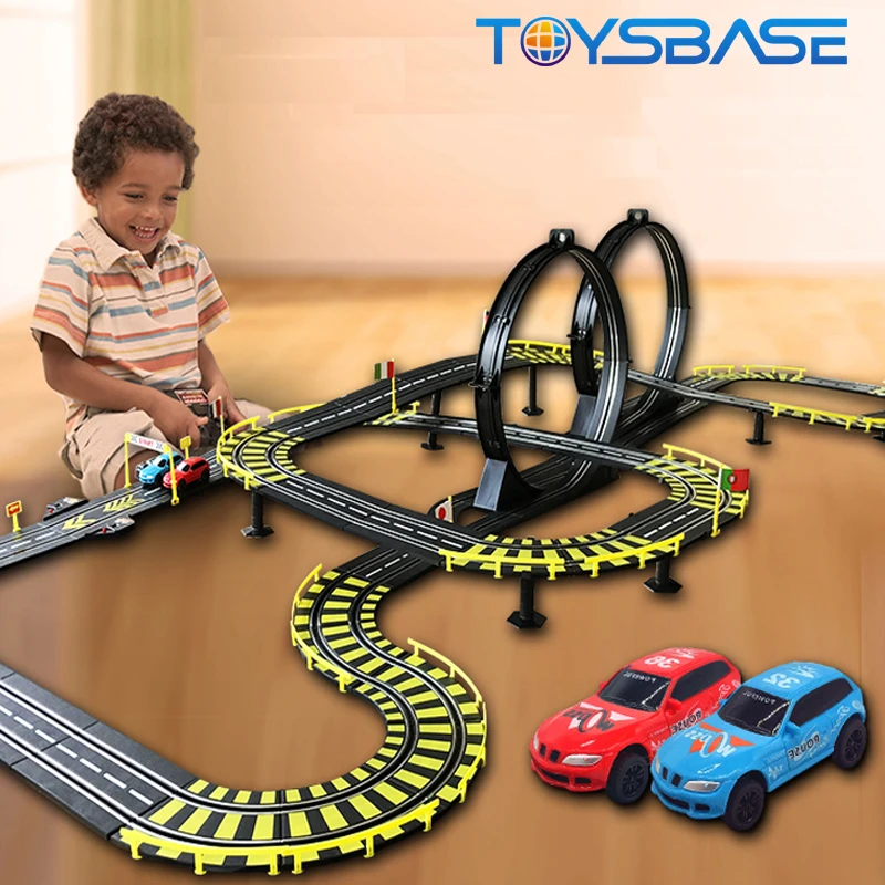 Shantou Toys High Speed Slot Car Race Track Miniaturas 1/43 Scale RC Car Electric Slot Track Toy