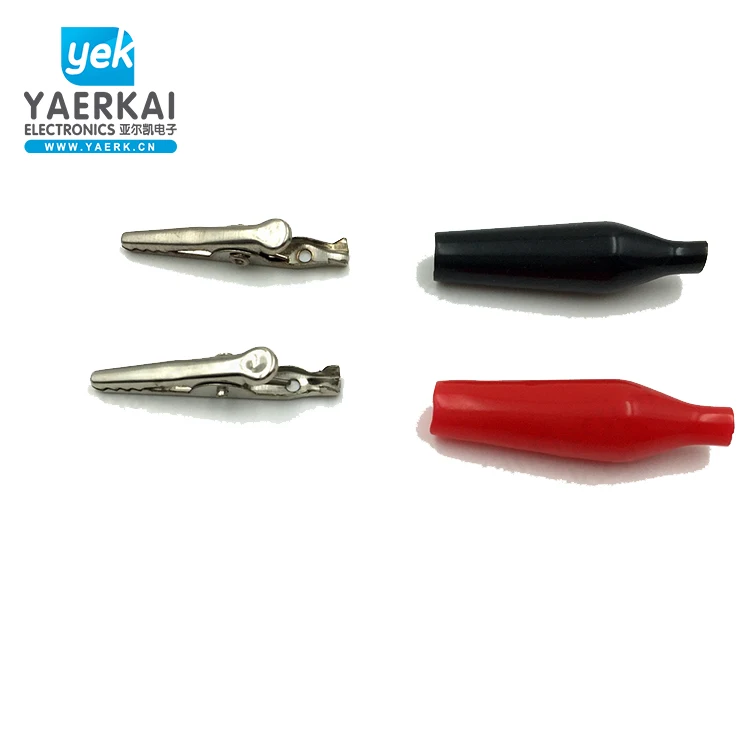 
Factory Direct Sales 2A 27mm metal telecom spring alligator clip with teeth 
