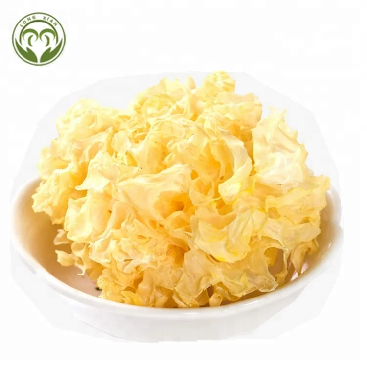 Высококачественный сушеный белый гриб тремелла