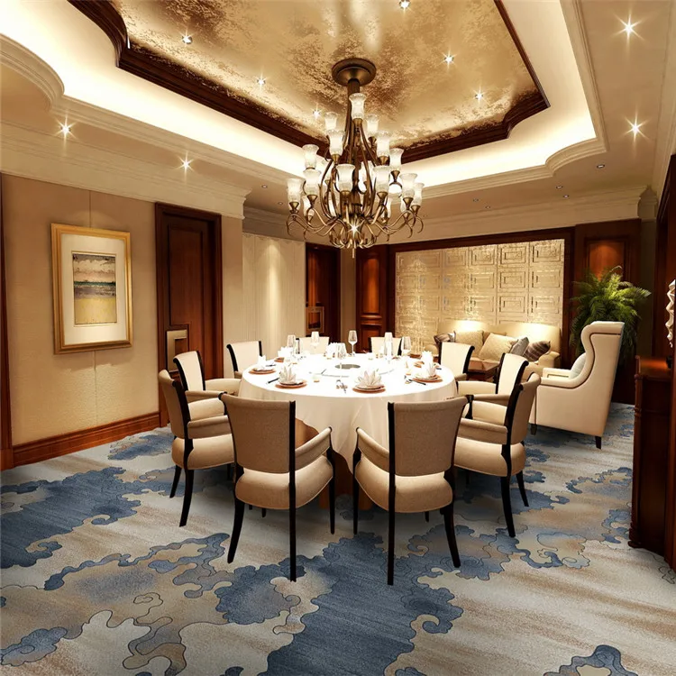 Classical red and golden corridor carpet, hallway carpet, red runner carpet