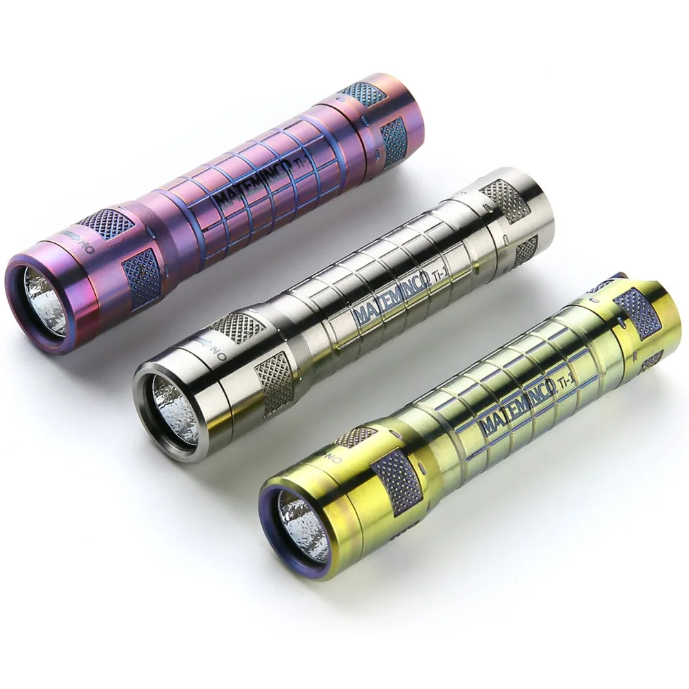 Mateminco Ti1 мини брелок EDC AAA светодиодный фонарик из титанового сплава