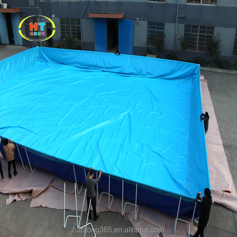 New Design Rectangular Pools Swimming Outdoor Metal Frame Pool Frame Swimming Pool For Adults