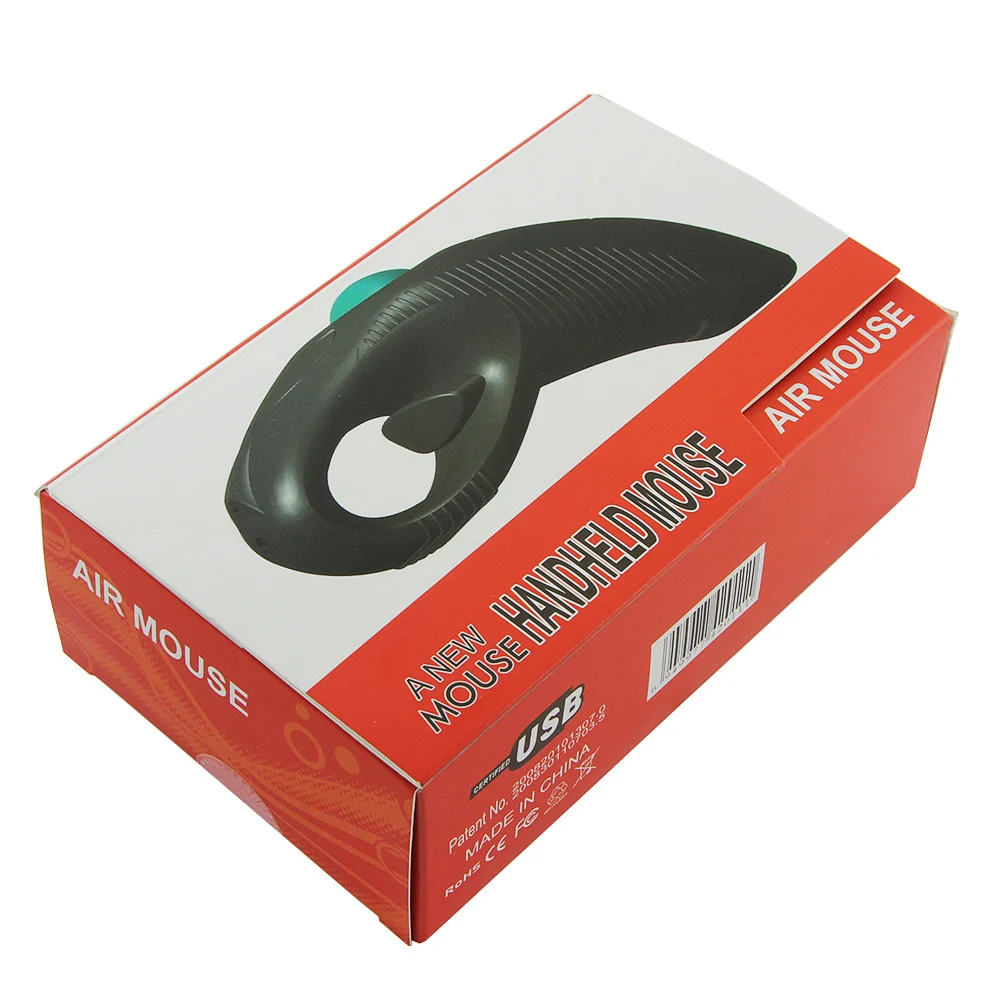 10M 2.4GHz Wireless Mice Finger USB Handheld Laser Mouse for TV Maus Optical Track Ball Mouse