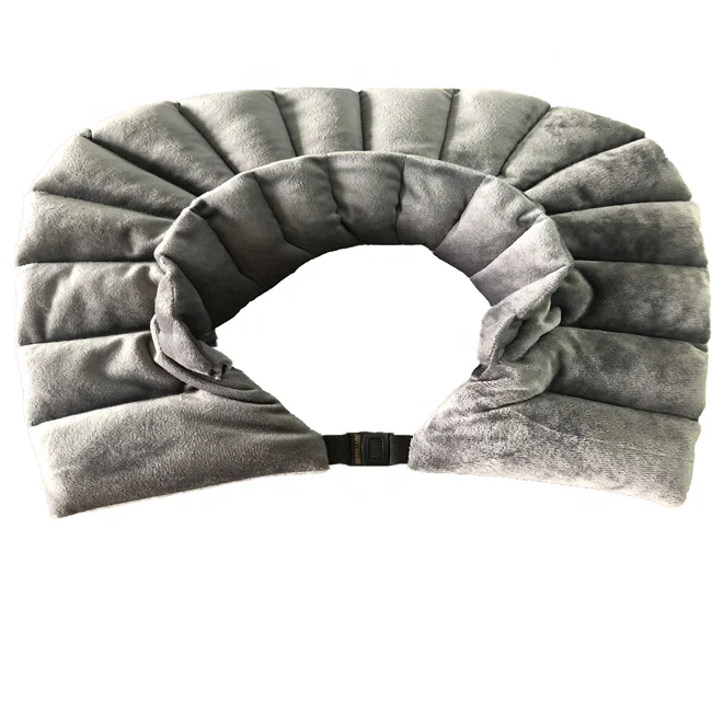 Cassia Seeds Lavender  Microwavable Heat Pad & Cooling Pad Hot Neck Wrap Weighted Minky Cervical Shoulder Wrap pillow