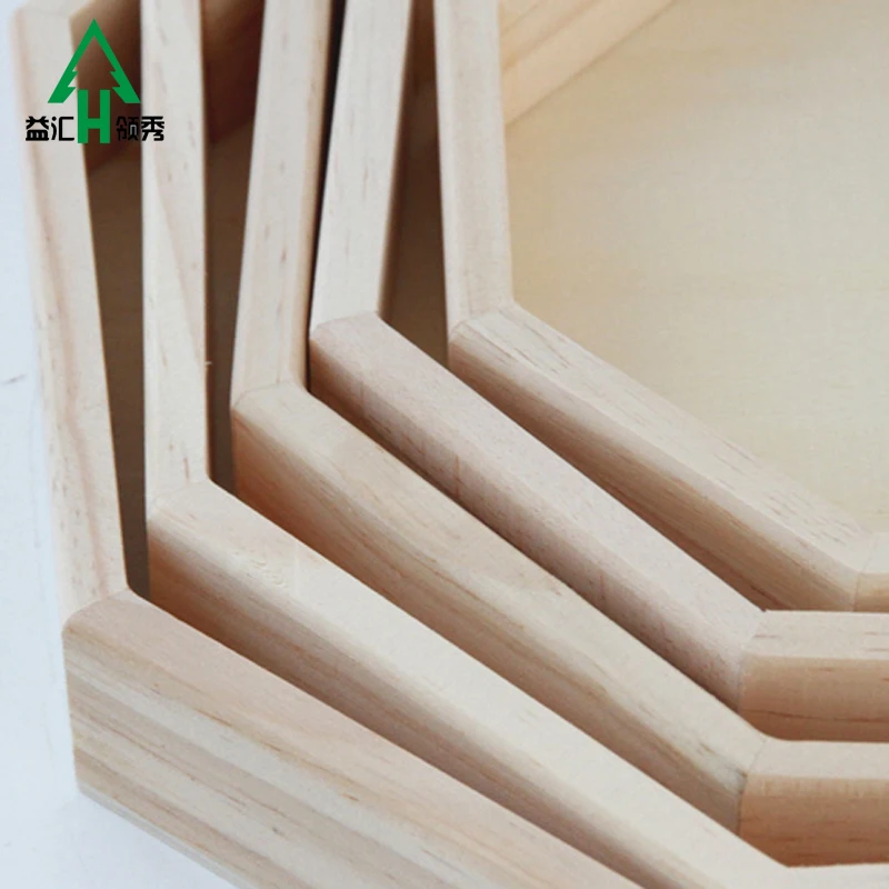 
Big Customers Cooperation Unfinished Wooden Tray 