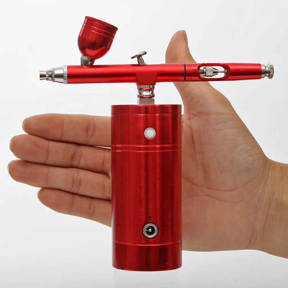 Беспроводной Перезаряжаемый бесшовный Аэрограф, компрессор с батареей для парикмахера, макияжа, ногтей, красоты, ухода за кожей и т. д.