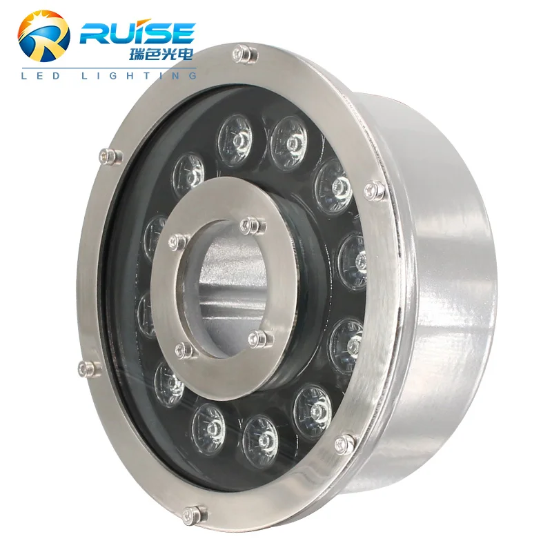 12w Economic Aluminum DMX RGB IP68  Colorful Lighting  LED Fountain nozzle light LED Fountain Lamp