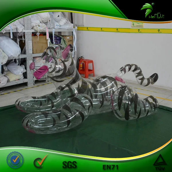 
Customized Transparent Color Inflatable Tiger Sexy Hongyi SPH Animal Tiger Toy 