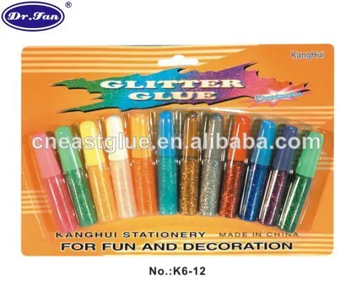 школа канцелярских смешанный цвет объемных блеск клей