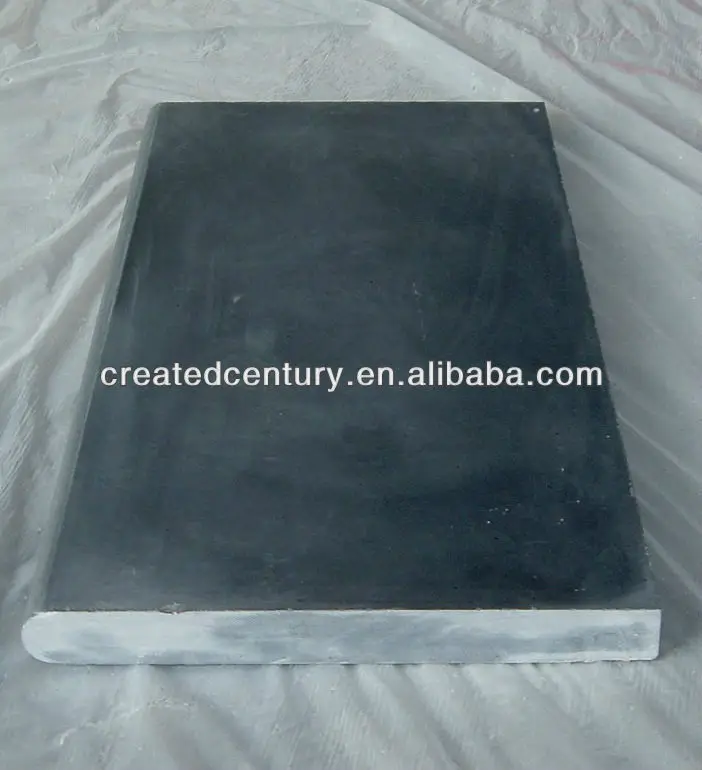 
Natural black slate honed window sill with bullnose edge 