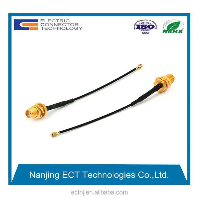 SMA Female передок Разъем для IPEX Мужского разъема для подключения микрофона 1.37 Коаксиального кабеля