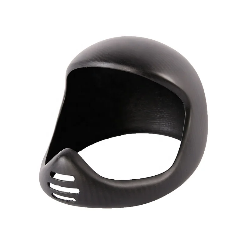 
half open face vintage carbon fiber motorcycle helmet parts 