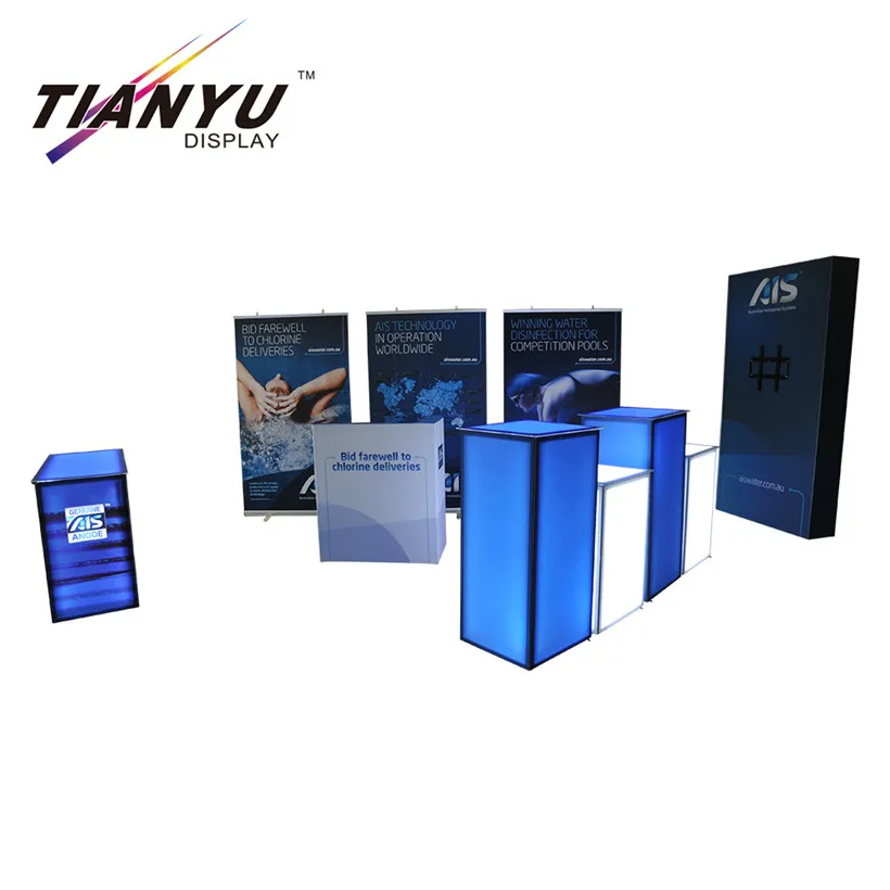 eye-catching Advertising led light box illuminate aluminum trade show stand lighting panel exhibition booth