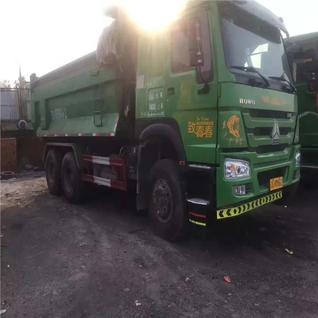 
Used sinotruck 95 percent new 340hp 375HP howo dump truck with diesel engine 10 wheels tippper truck 