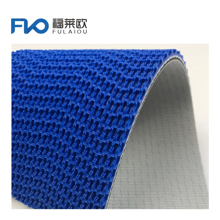 China Manufacturer Rubber Rough Surface Grass Pattern Conveyor Belt