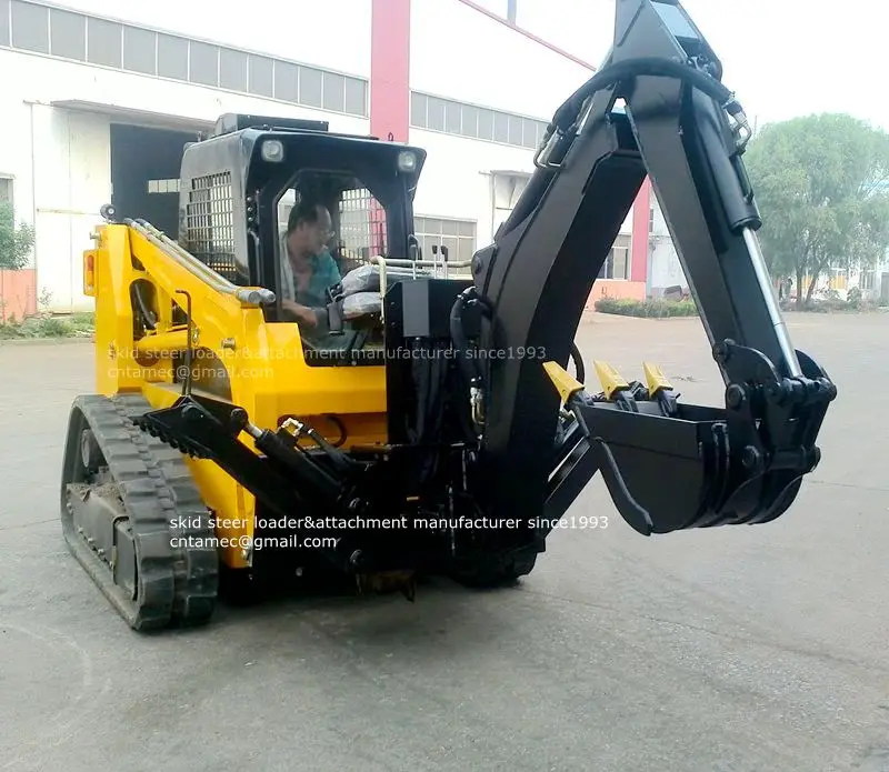 skid steer loader attachments excavator angle broom snow blower grass cutter auger