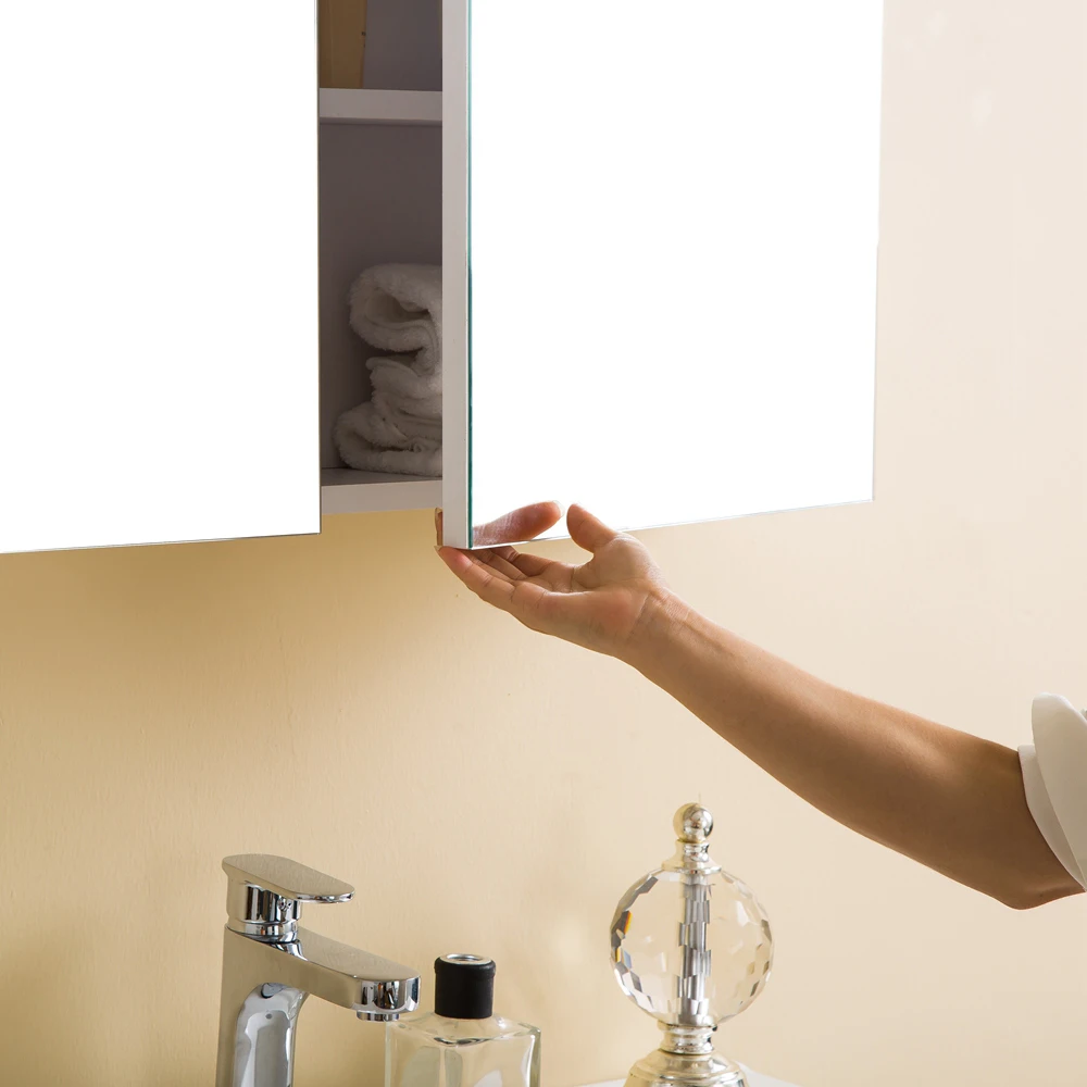 FSC certified Wall Mount 2 Doors oak bathroom vanity marble bathroom cabinet bathroom furniture for little girls