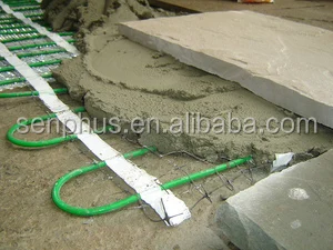 snow melting driveway underfloor heating cable