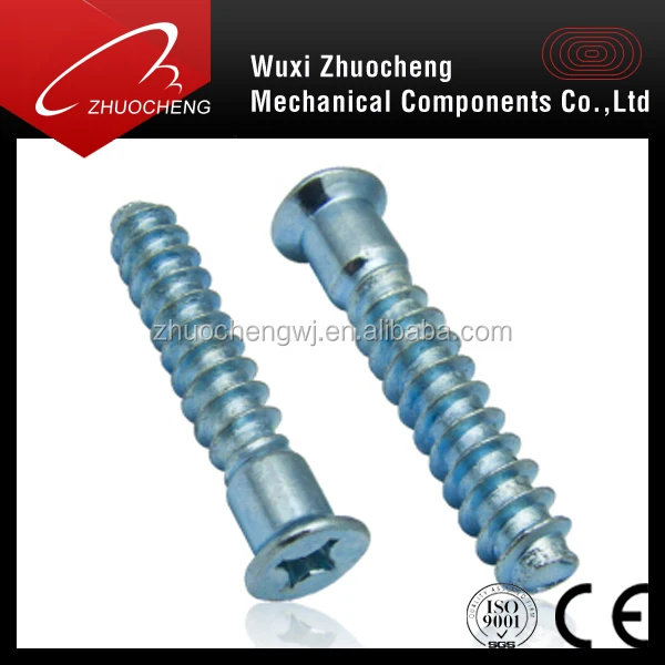 Galvanized carbon steel confirmat wood screw for furniture