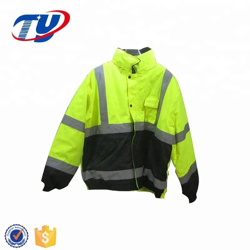 wholesale waterproof high visibility safety mens bomber jacket