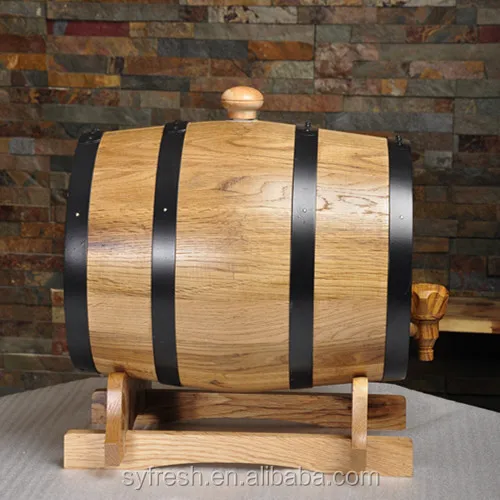 Natural color oak wooden mini wine barrels