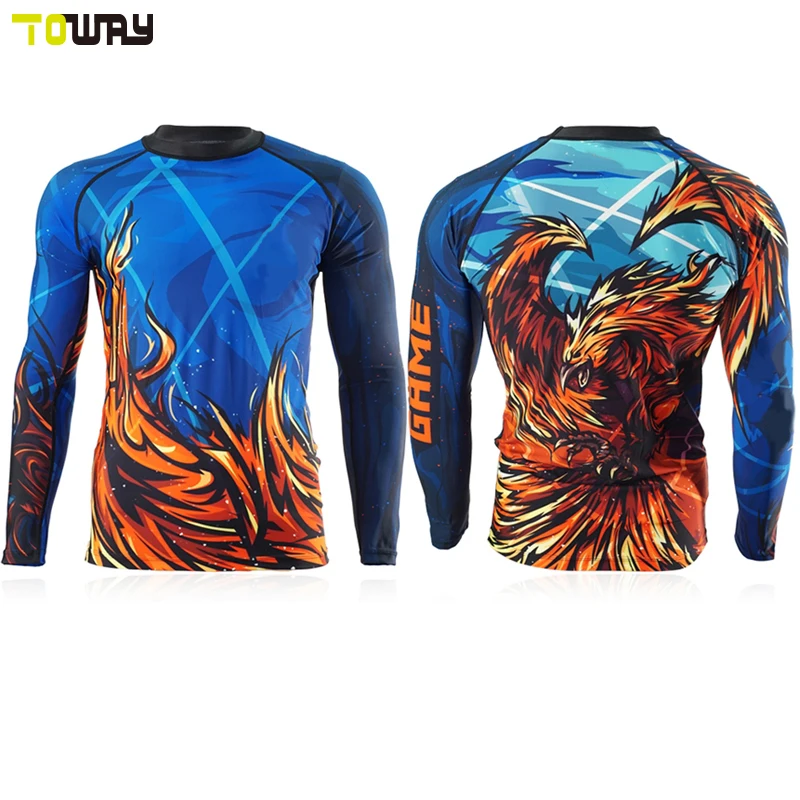 softextile 3/4 sleeve men compression shirt