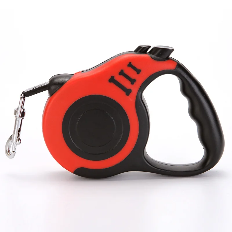 
Retractable automatic dog walking leash with break and lock button 