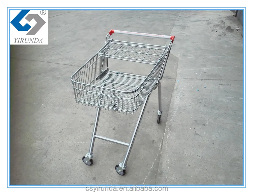 70 litre Black colour power coating shopping trolley for supermarket