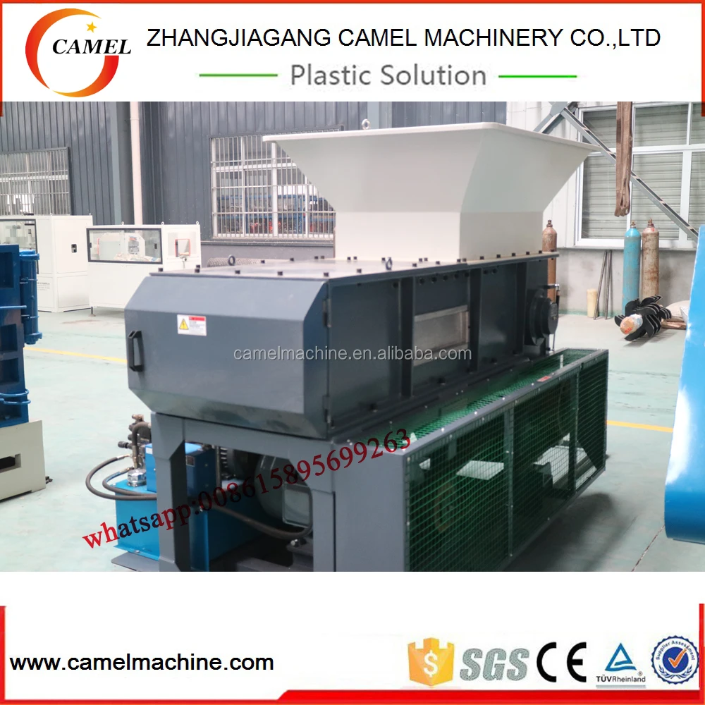 Измельчитель отходов пластиковых труб из полиэтилена высокой плотности, дробилка с головкой в одной машине