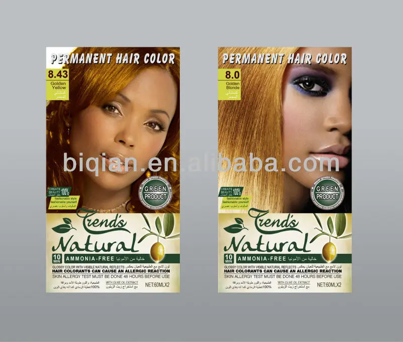 2014 Ammonia Free Permanent Hair Colour, Hair Colour For Home Use,Hair Dye Color For Women For Africa People Black People