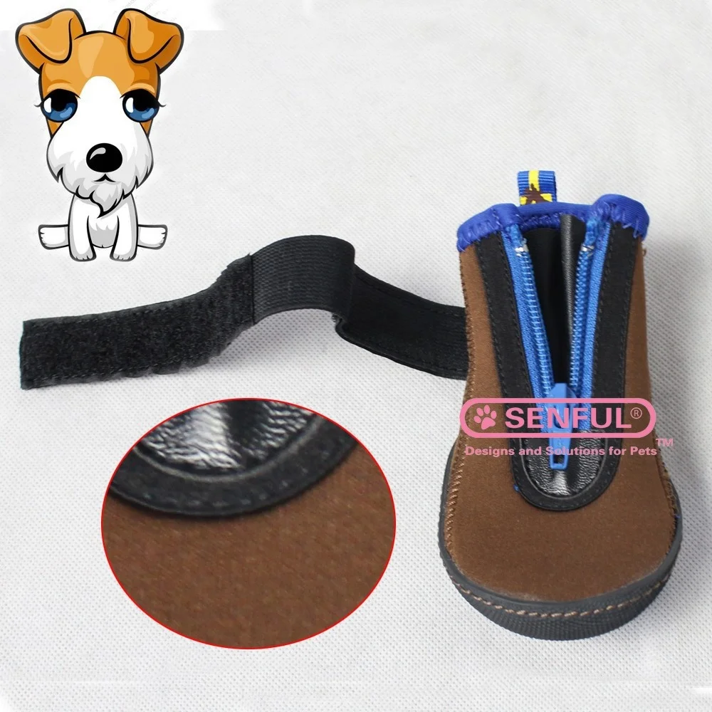Dog Booties with Reflective Outdoor Pet Shoes for Medium Dogs 4Pcs Non-Slip dogs shoes